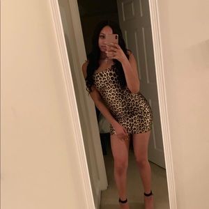 Cheetah print dress